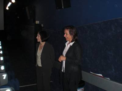 Barbara Richstein und Katherina Reiche, Parlamentarische Staatssekretrin beim Bundesminister fr Umwelt, Naturschutz und Reaktorsicherheit, MdB, im Gesprch mit Schlern zum Thema Klimaschutz