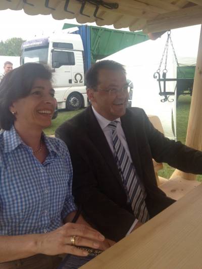 Bei der BraLa 2013 mit Herrn Minister Jrg Vogelsnger.