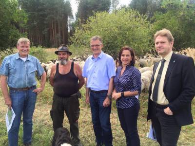 In Schnwalde-Glien bei Landwirt Queerhammer und Schfer Kolecki