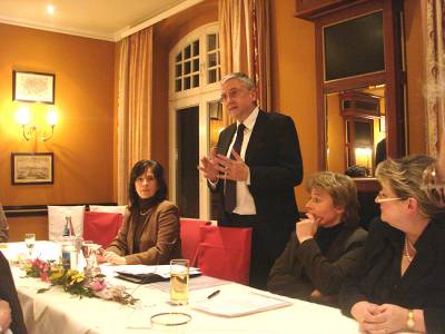 Veranstaltung mit dem Amtschef im Wirtschaftsministerium zum Thema - Konjunkturpaket II - Wie kann der Brandenburger Mittelstand davon profitieren? (Restaurant Kronprinz in Falkensee, am 09. Mrz 2009)
